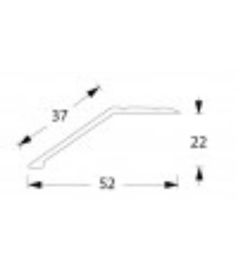 Billede af Nivo-skinne 52mm/22mm MAT